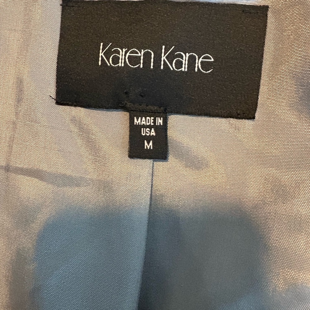 KAREN KANE Dressy Sequin Silver Jacket Blazer - Picture 5 of 5